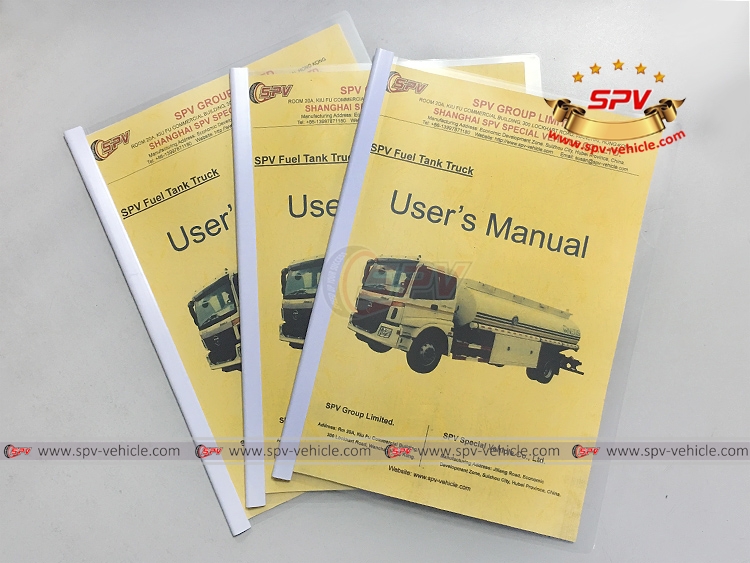 Fuel Tank Truck FOTON - Users Manual Fuel Tank Truck FOTON - Users Manual